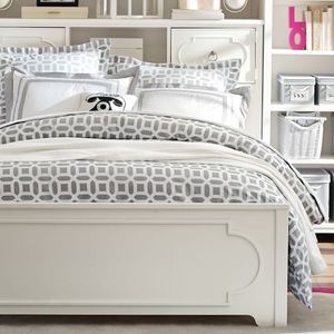 PB Teen Gray Peyton Duvet & Sham Set